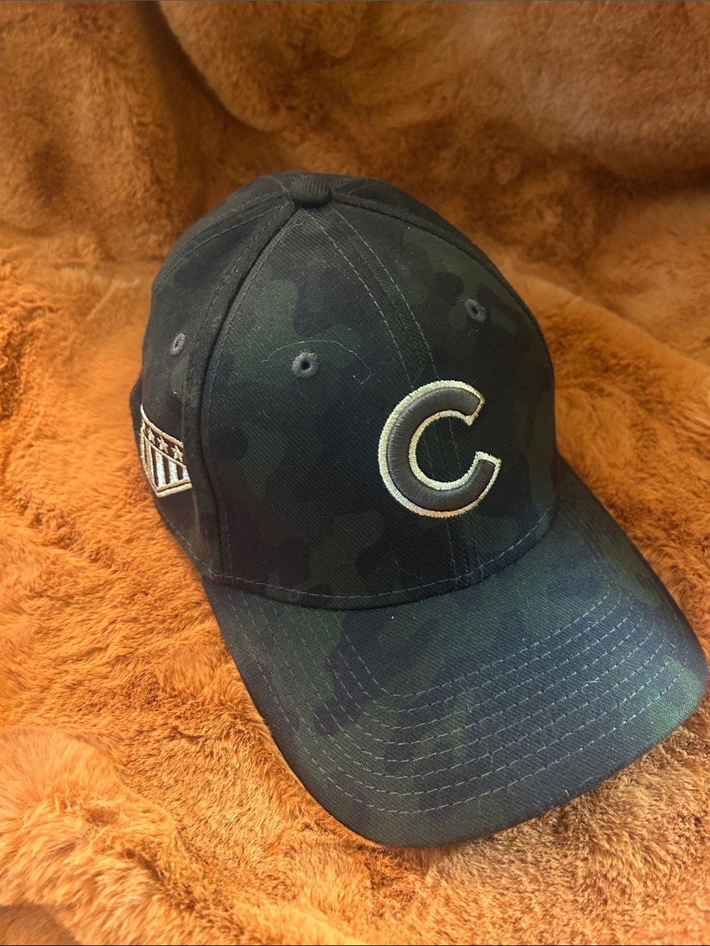 New Era 39 THIRTY Chicago Cubs Camo Baseball Hat,    Small / Medium